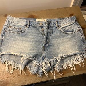 Free People Jean Shorts
